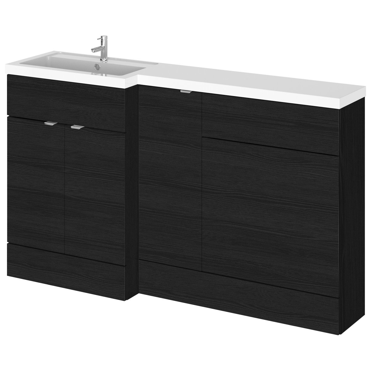 1500Mm Combination - Fd Option 2 - Lh - Black Woodgrain