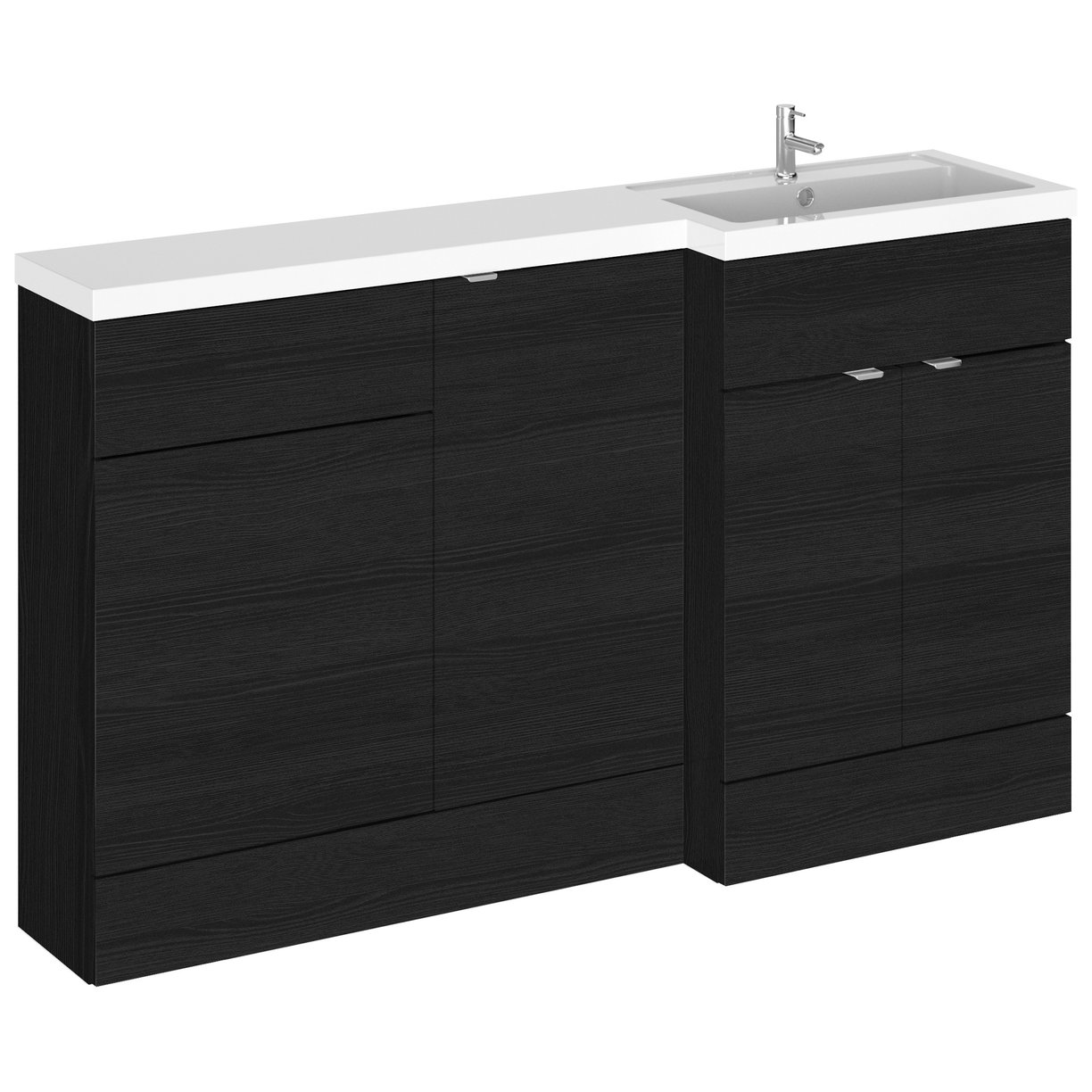 1500Mm Combination - Fd Option 1 - Rh - Black Woodgrain