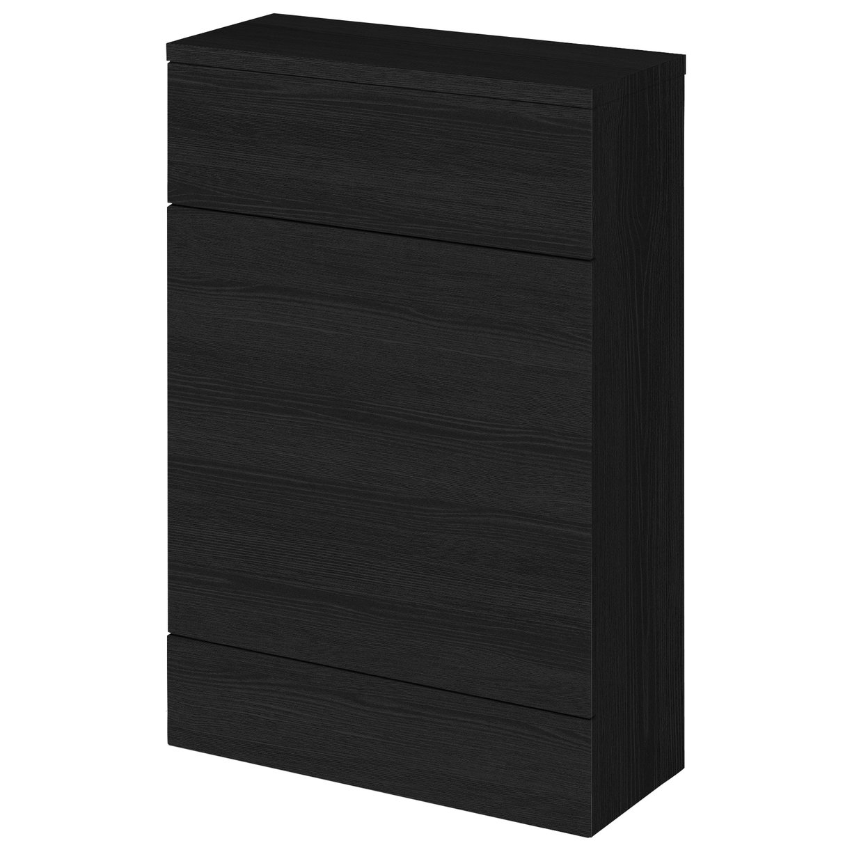 600 Wc Unit (255Mm Deep)       - Black Woodgrain