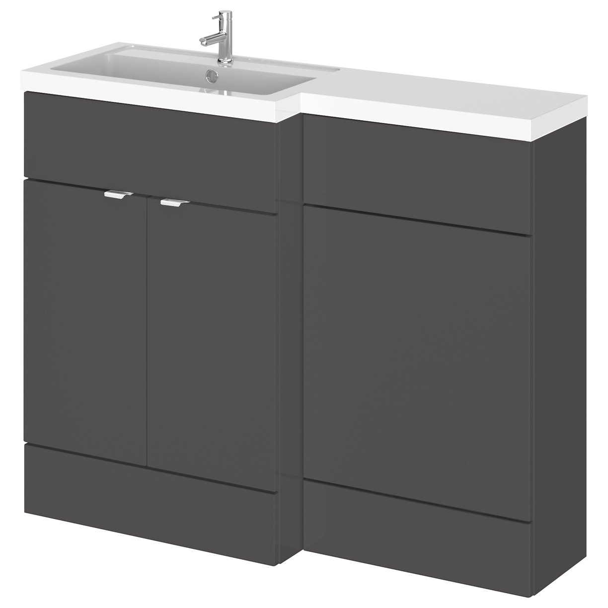 1100Mm Combination - Fd - Lh - Gloss Grey