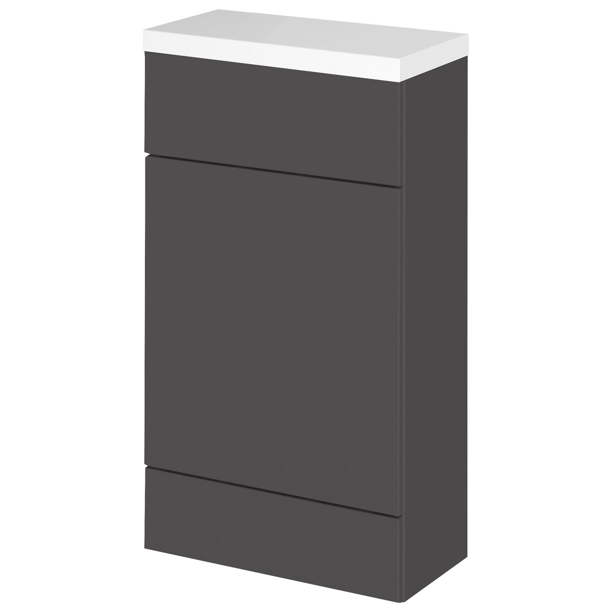 500Mm Compact Wc Unit & Polymarble Top - Gloss Grey