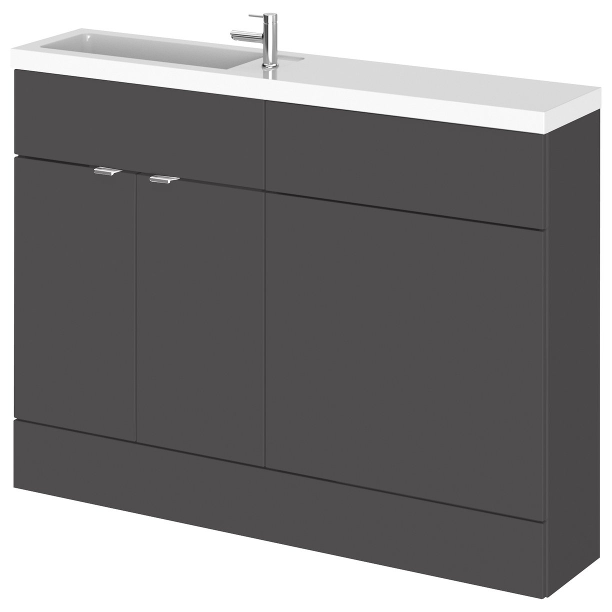 1200Mm Combination - Compact Option 1 - Gloss Grey