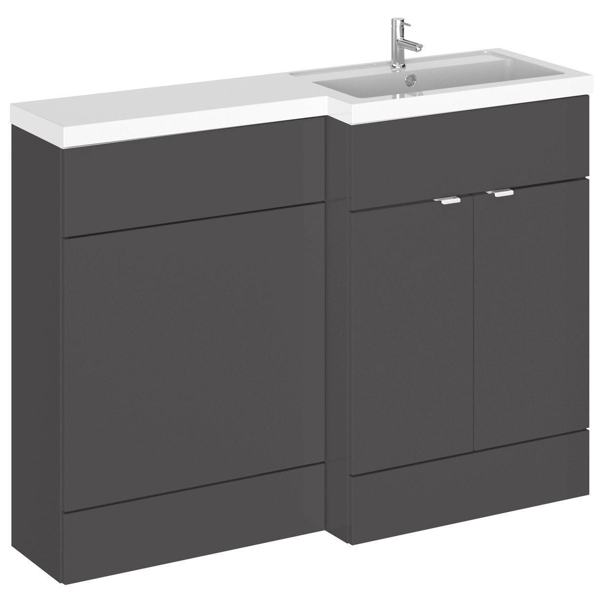 1200Mm Combination - Fd Option 1 - Rh - Gloss Grey