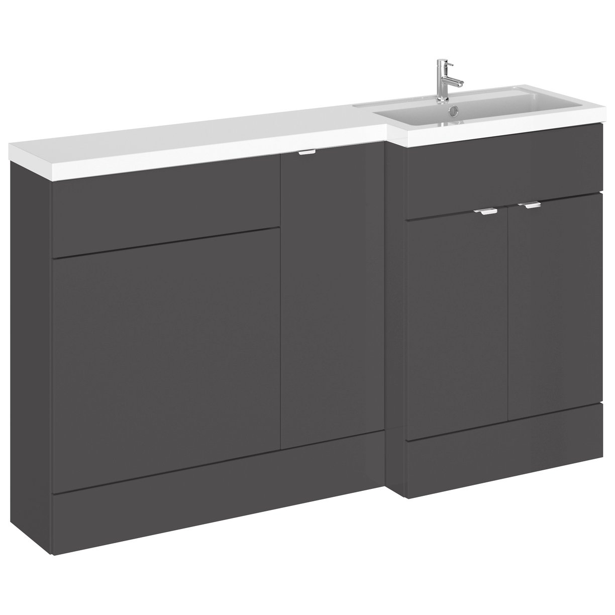 1500Mm Combination - Fd Option 2 - Rh - Gloss Grey