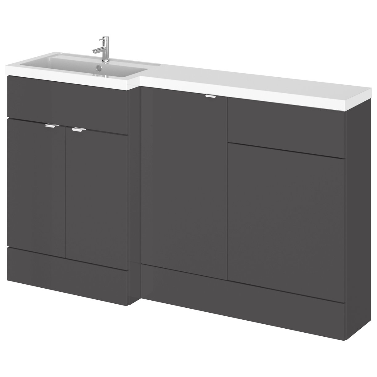 1500Mm Combination - Fd Option 1 - Lh - Gloss Grey