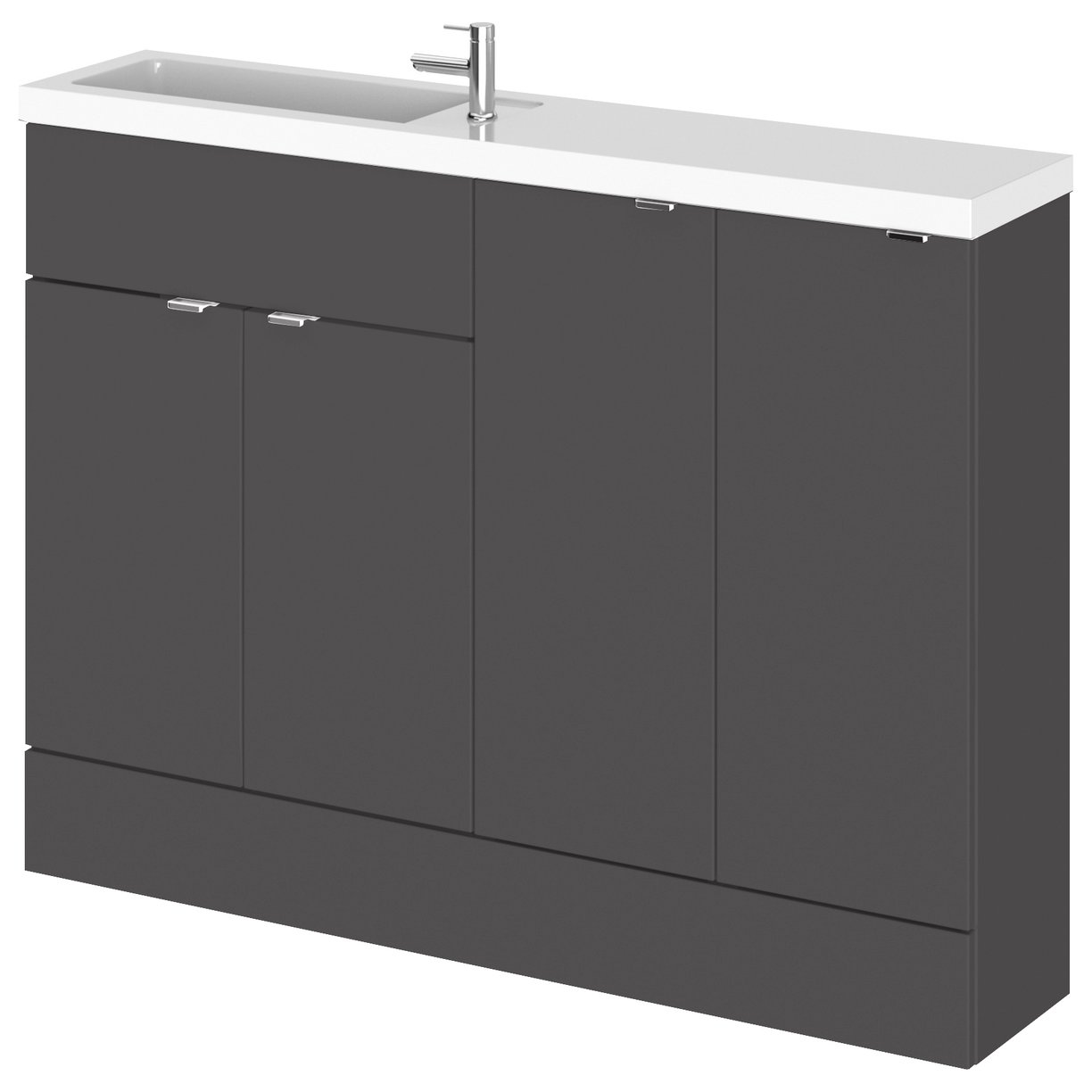 1200Mm Combination - Compact Option 2 - Gloss Grey