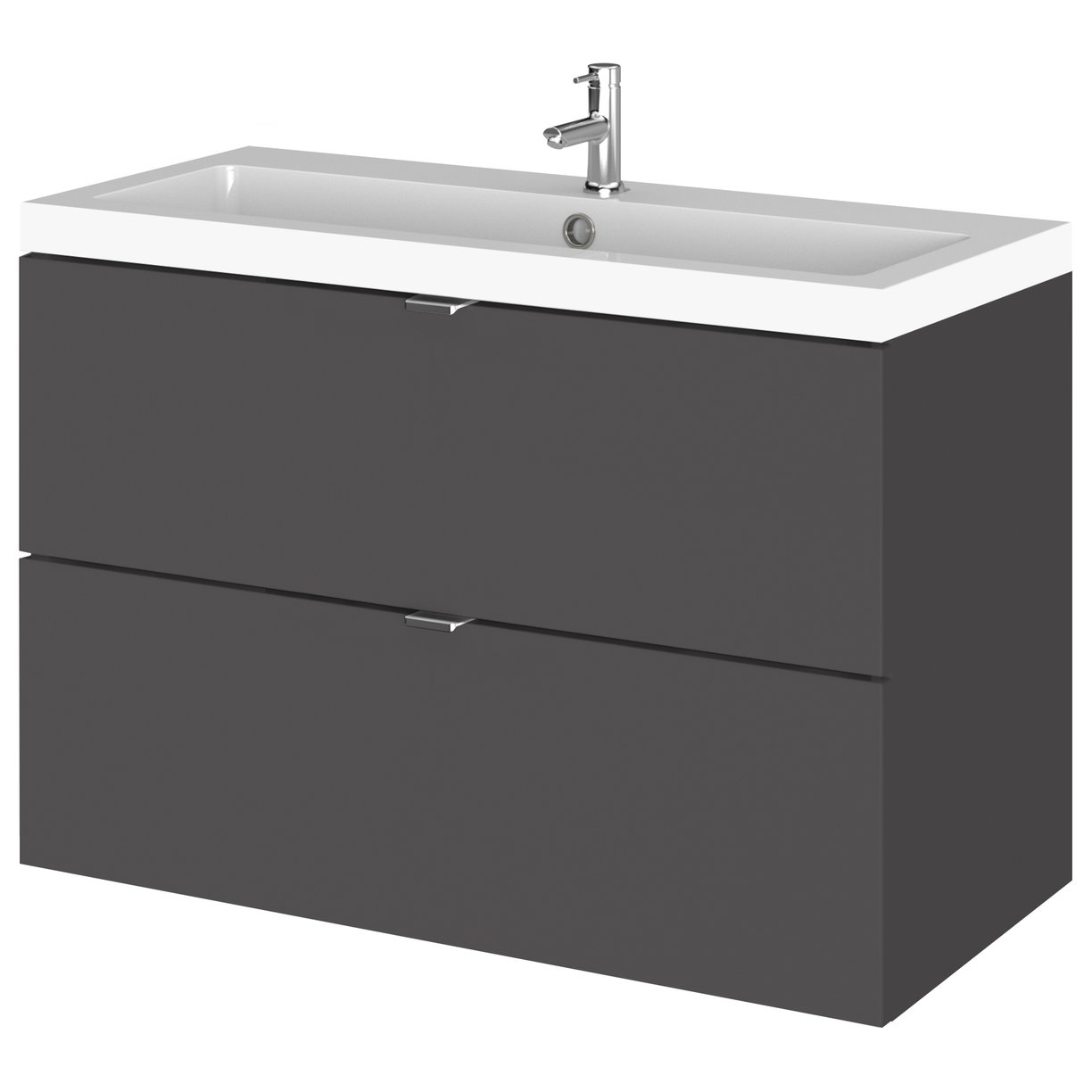 800Mm Vanity Unit & Basin - Gloss Grey