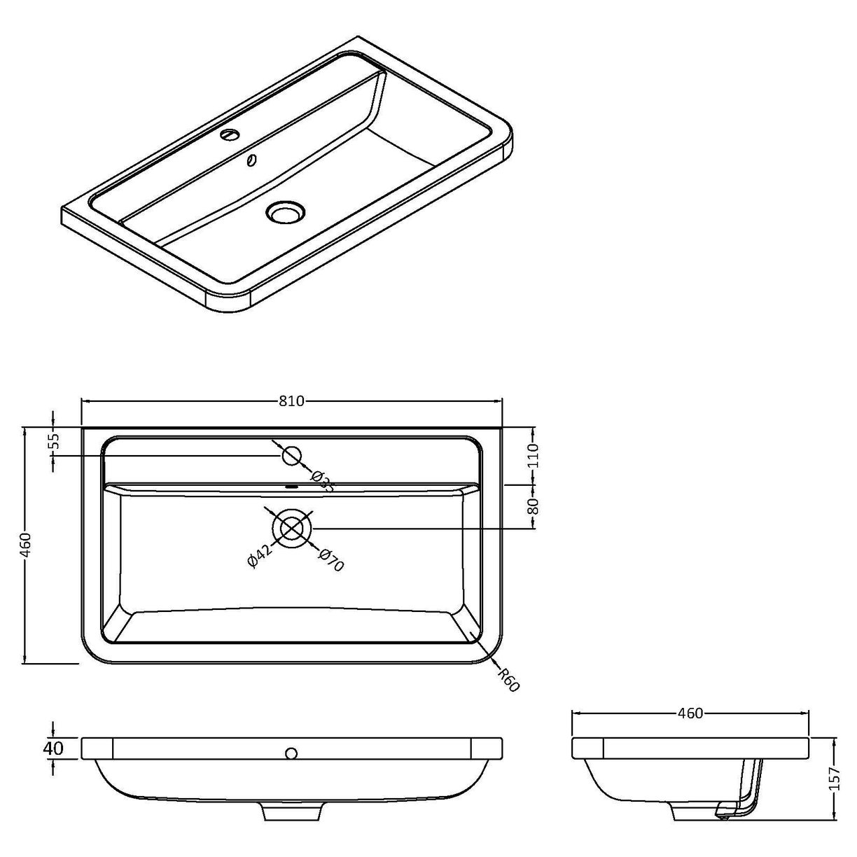 Ceramic Basin 807x456 - White