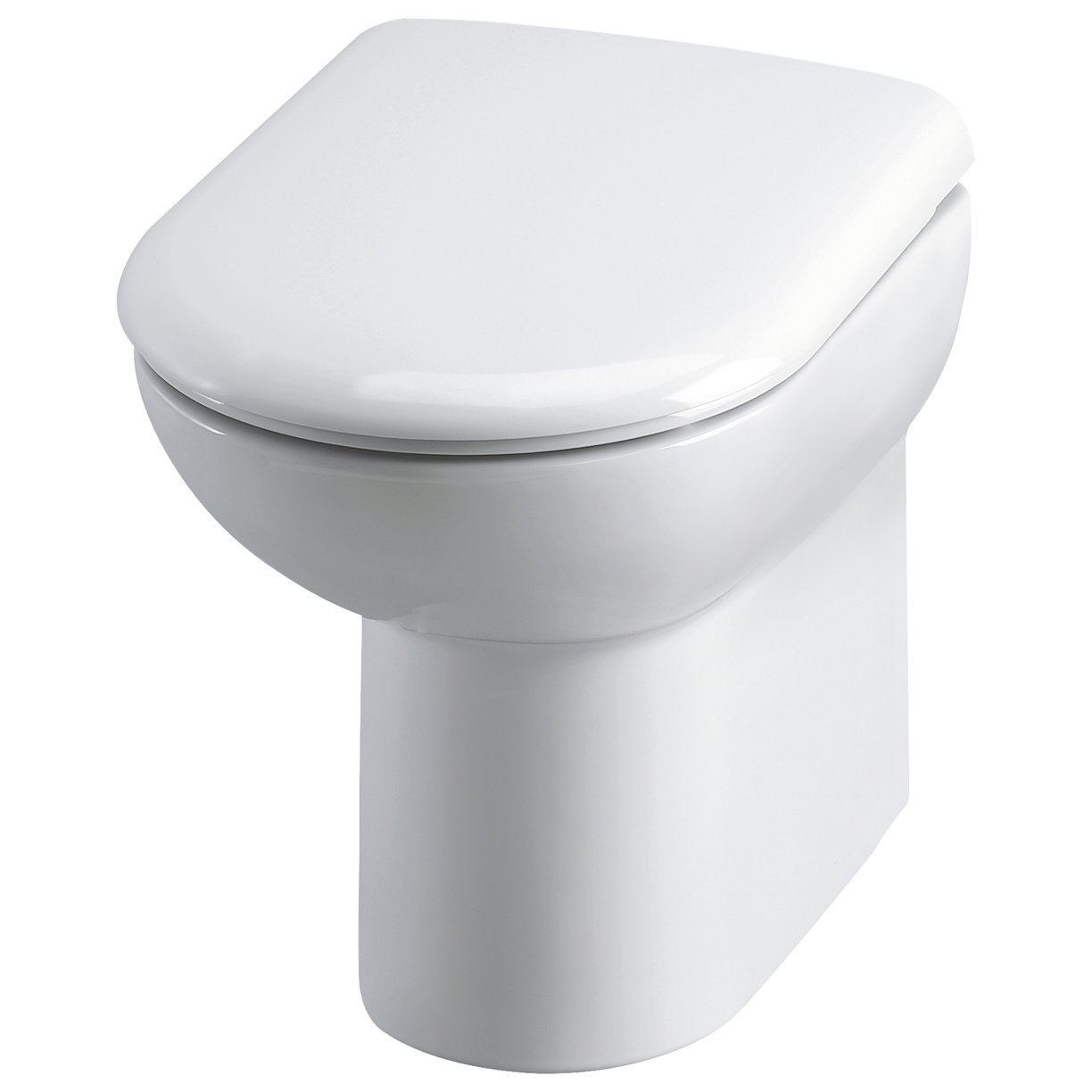Comfort Height Linton Back To Wall Pan And Seat - White
