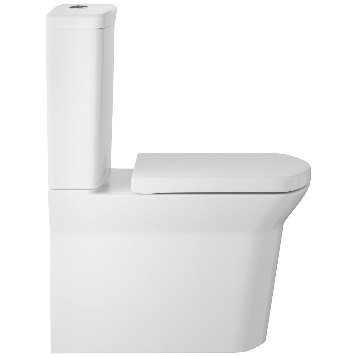 Maya Flush To Wall Wc And Seat - White