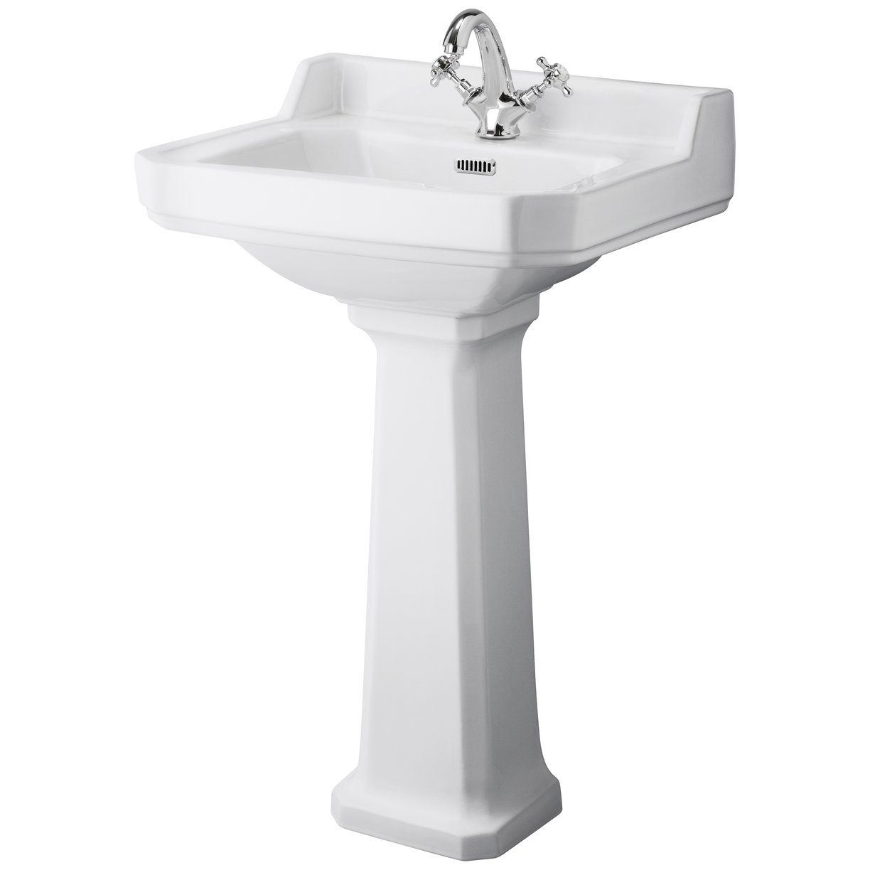 Richmond 560Mm 1 Th Basin & Pedestal - White