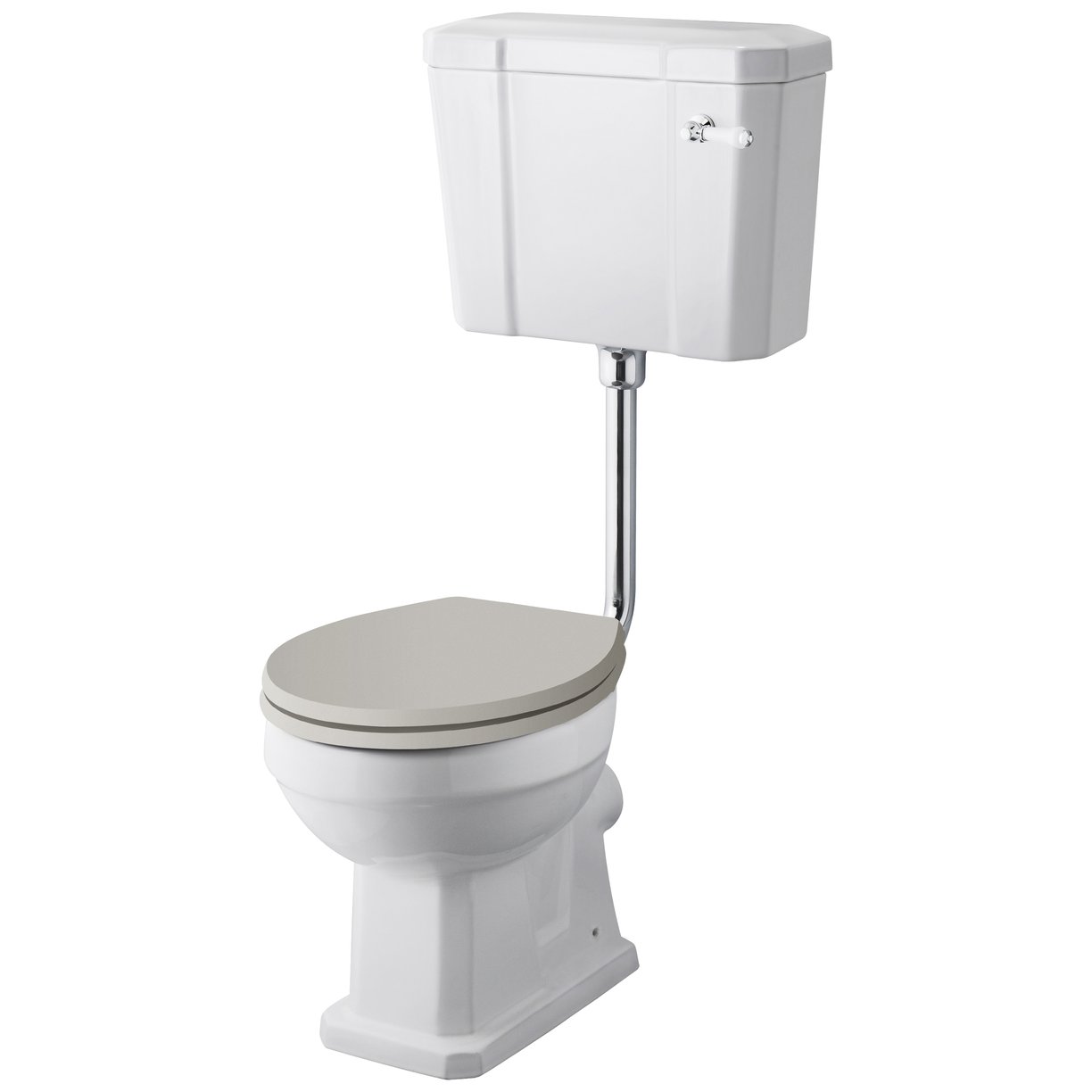 Comfort Low Level Wc & Flush Pipe - White