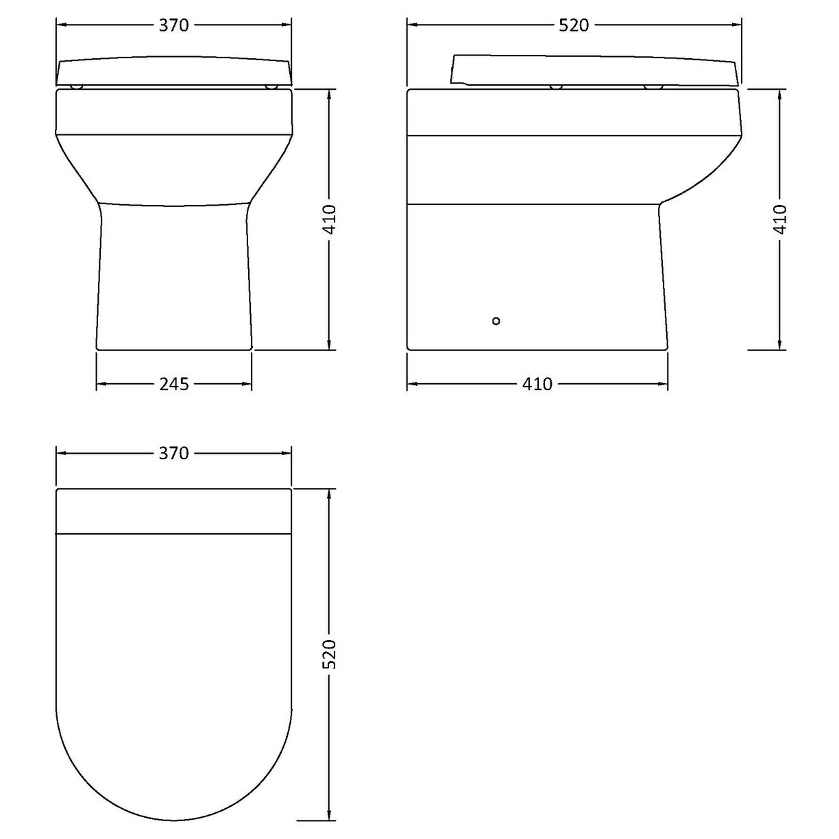 Harmony Btw Pan And Seat - White
