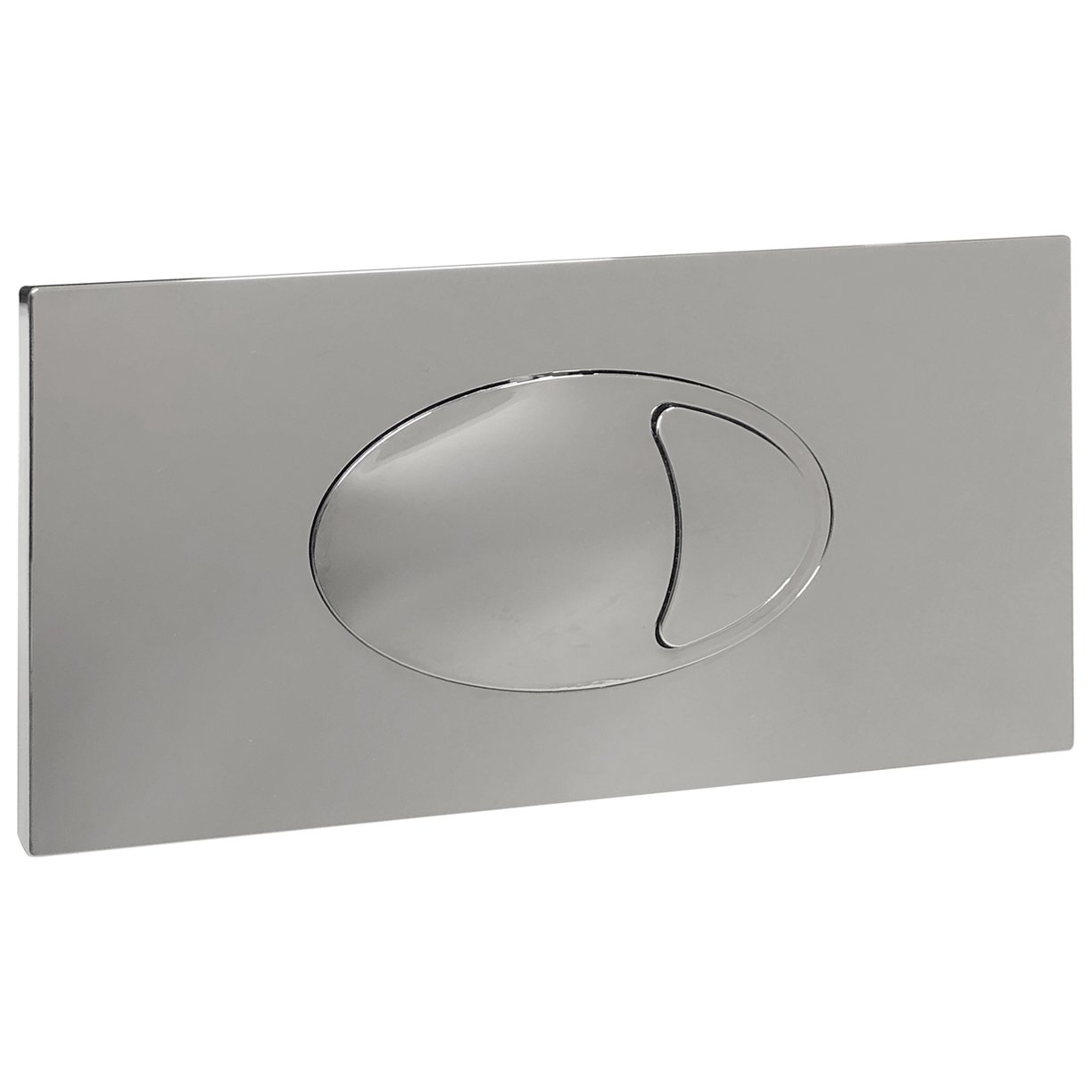 Large Chrome Dual flush plate & access panel 240 x 120mm