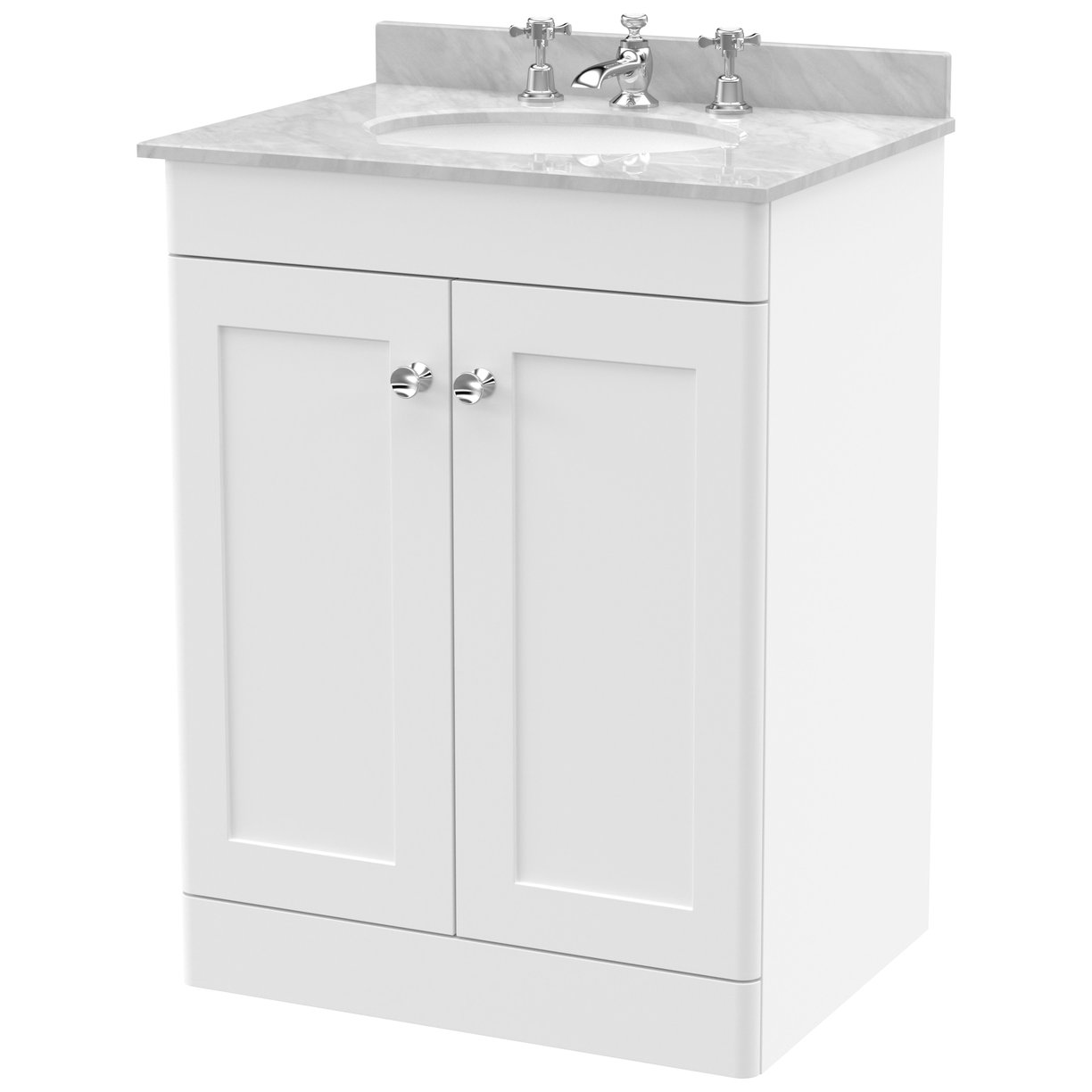 600 F/S 2-Door Unit & Marble Top 3TH