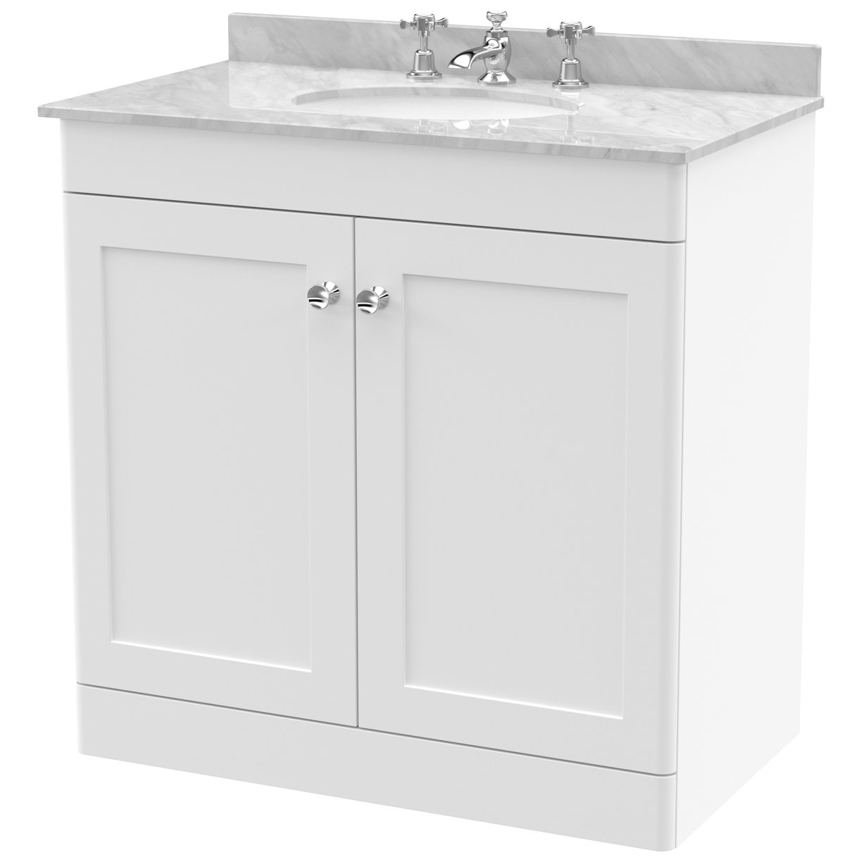 800 F/S 2-Door Unit & Marble Top 3TH