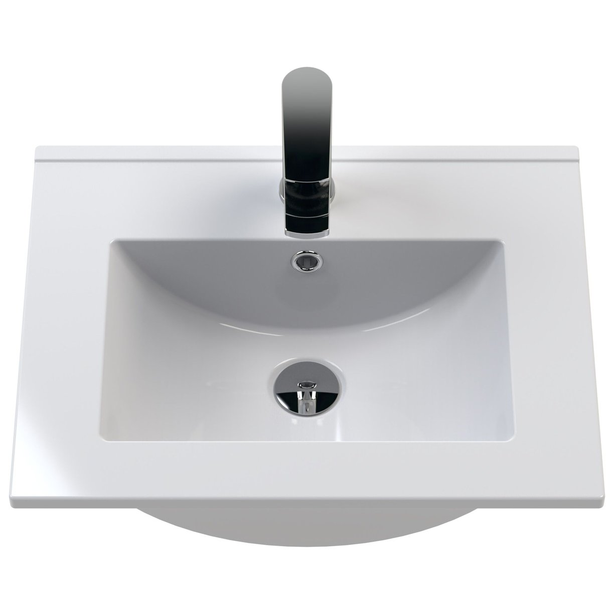 500mm F/S 2-Door Unit & Minimalist Basin - Satin Soft Black