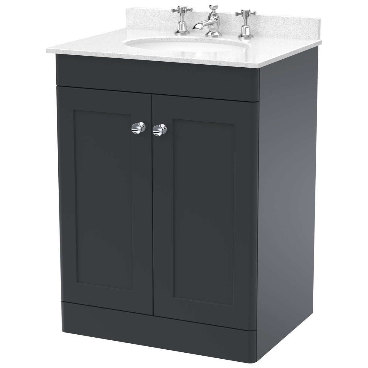 600 F/S 2-Door Unit & Marble Top 3TH