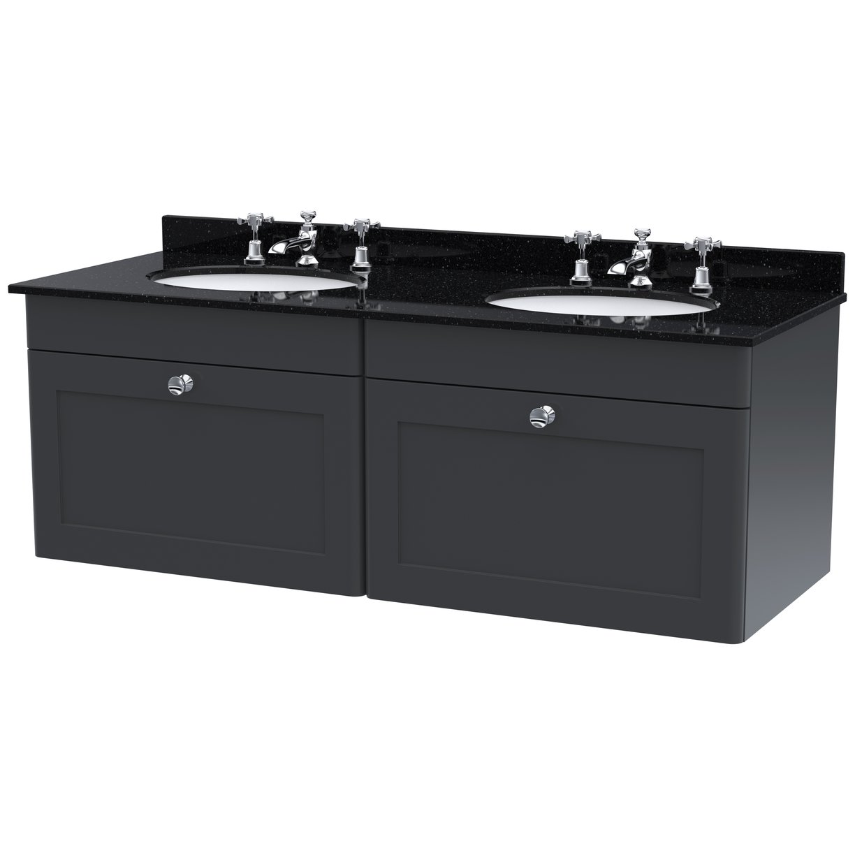 1200 W/H 2-Drawer Unit & Marble Top