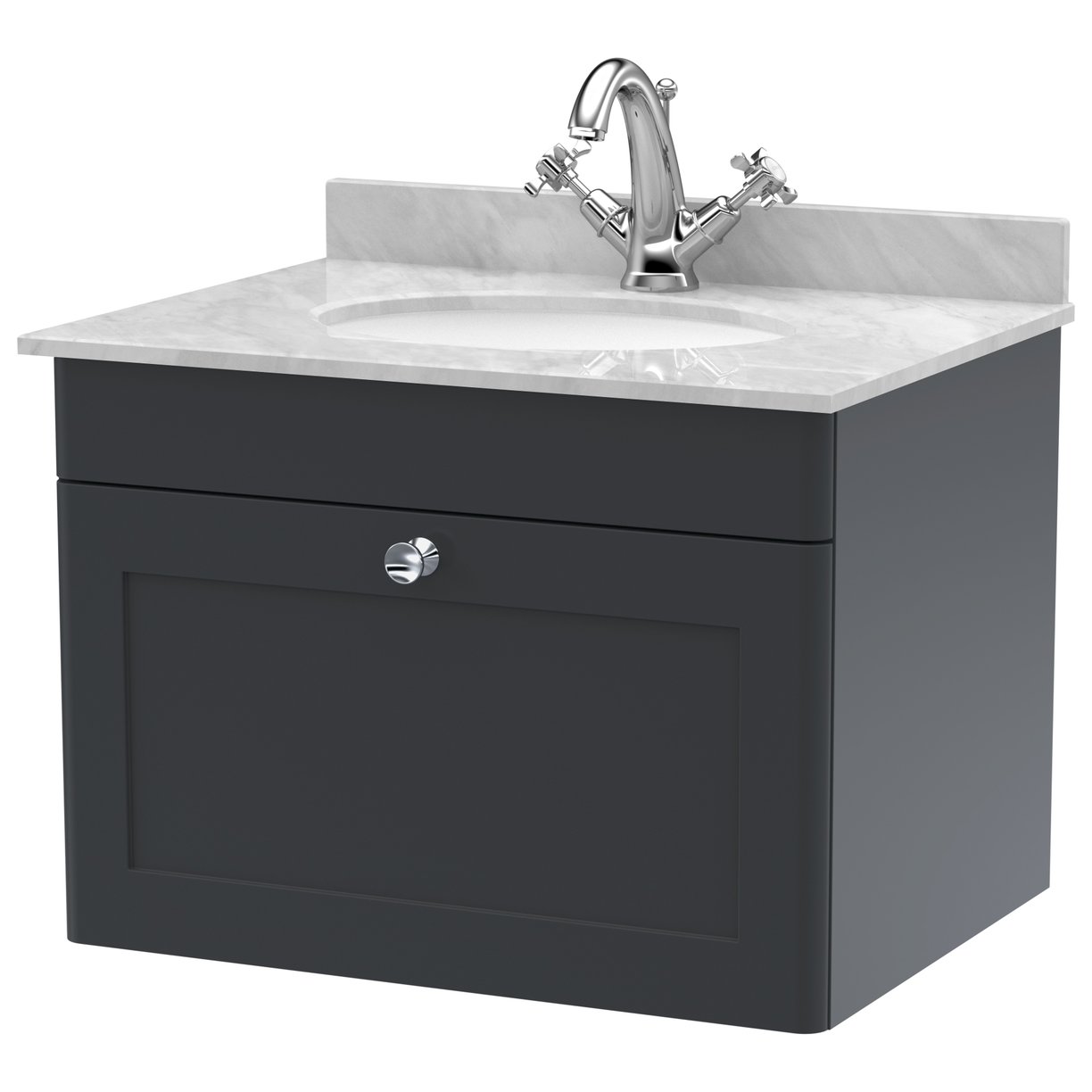600 W/H 1-Drawer Unit & Marble Top 1TH