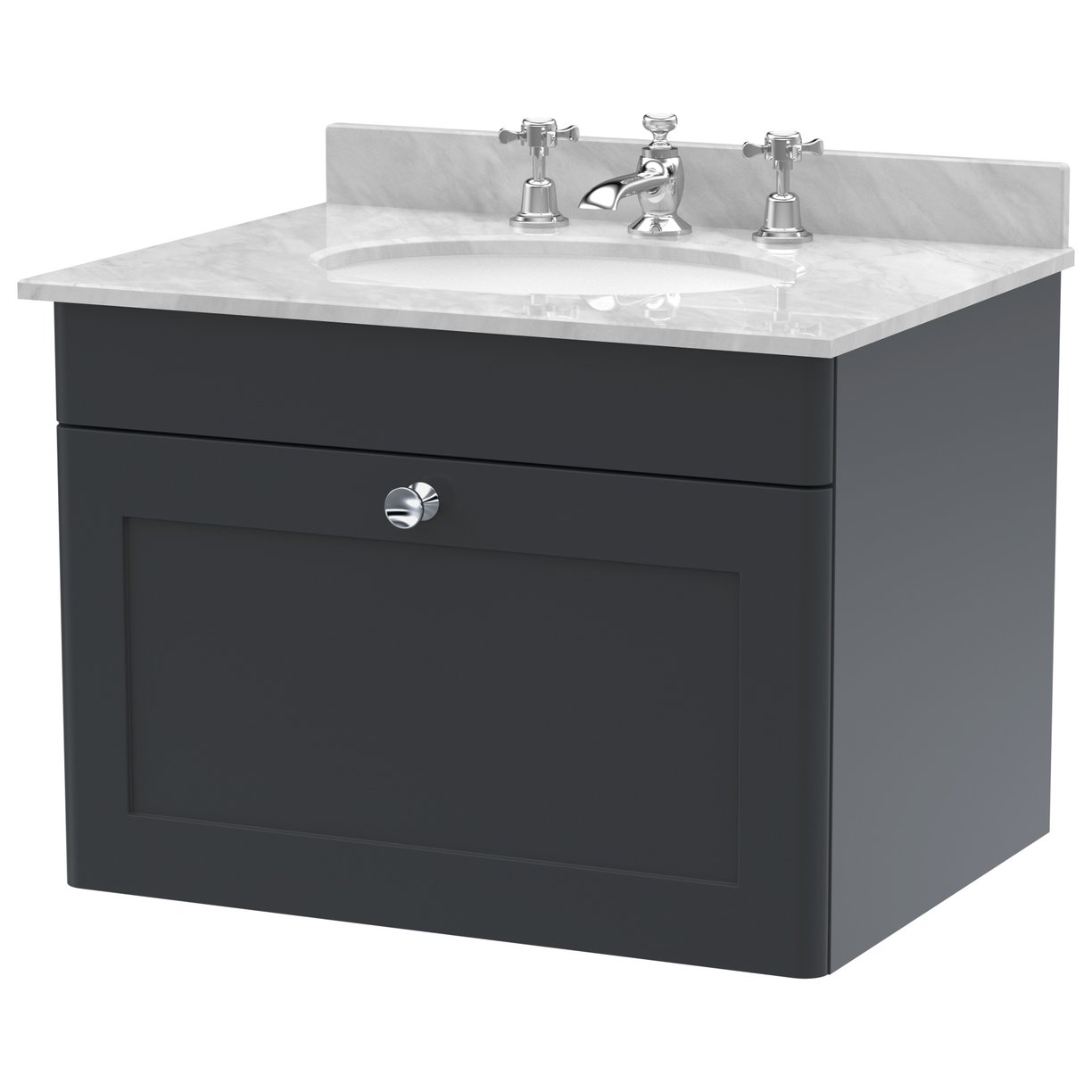 600 W/H 1-Drawer Unit & Marble Top 3TH