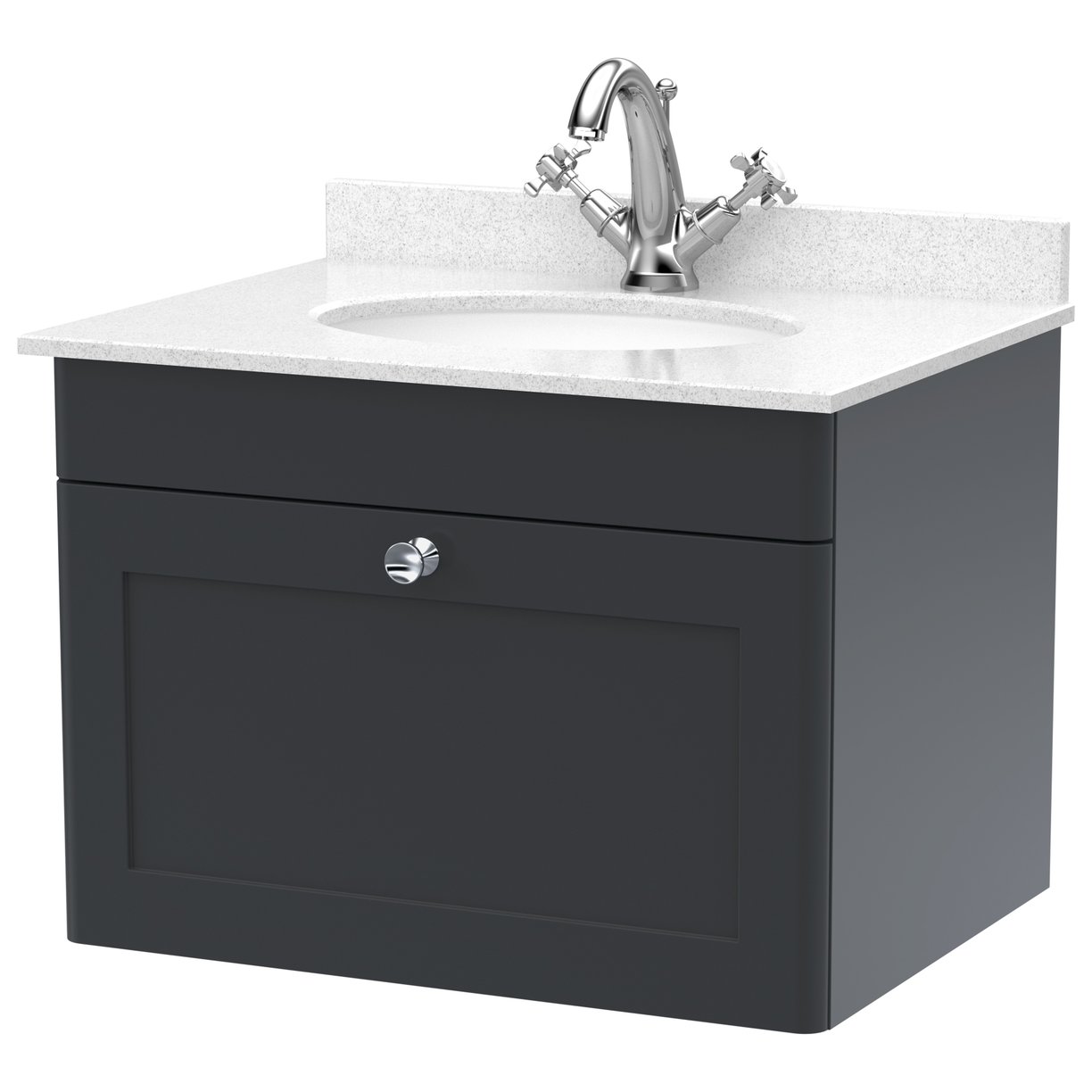 600 W/H 1-Drawer Unit & Marble Top 1TH
