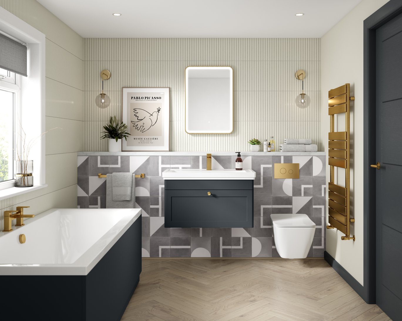 800 W/H 1-Drawer Unit & Basin 1TH