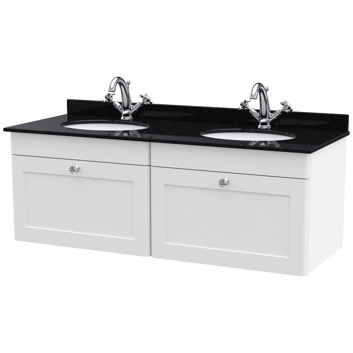 1200 W/H 2-Drawer Unit & Marble Top