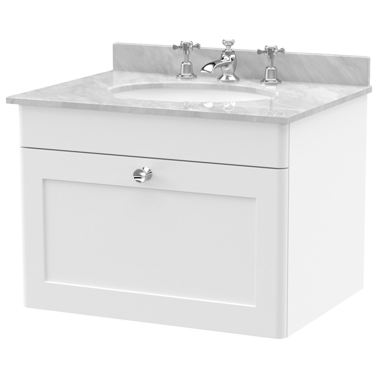 600 W/H 1-Drawer Unit & Marble Top 3TH