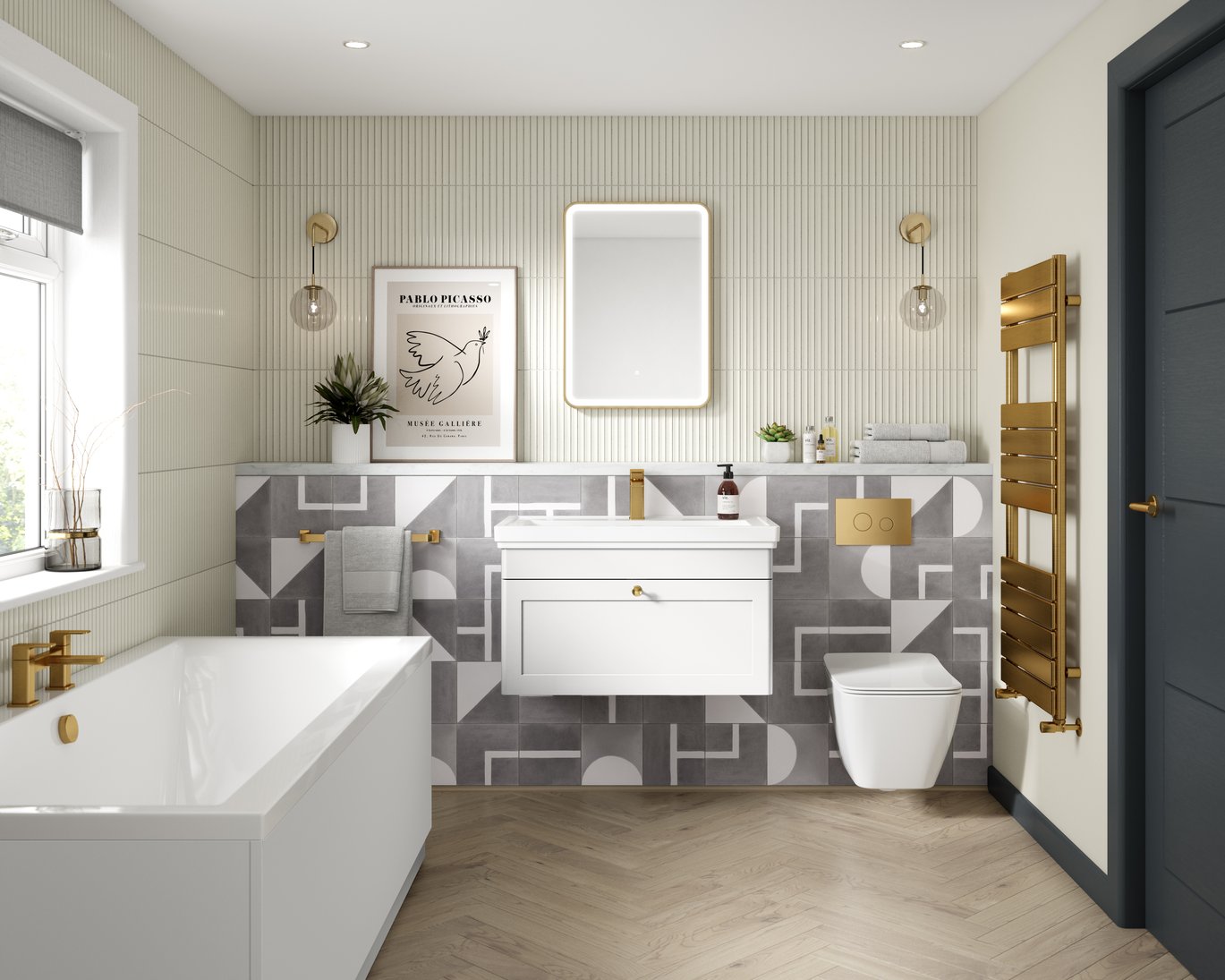 800 W/H 1-Drawer Unit & Basin 1TH