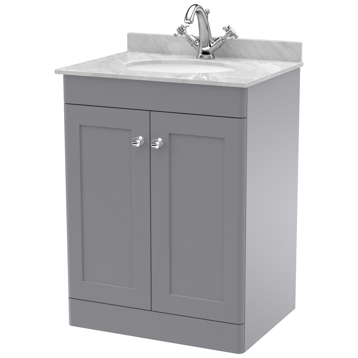 600 F/S 2-Door Unit & Marble Top 1TH