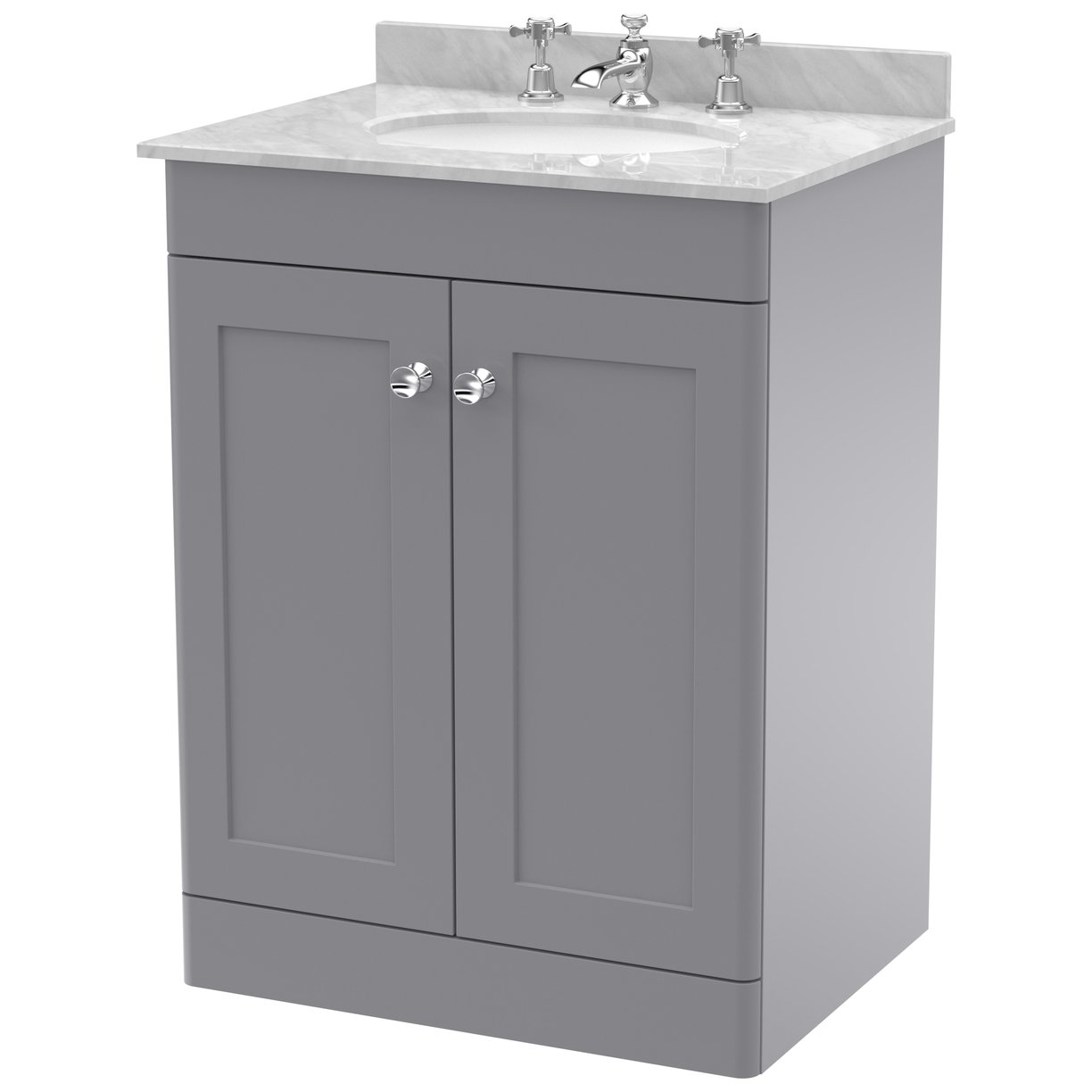 600 F/S 2-Door Unit & Marble Top 3TH