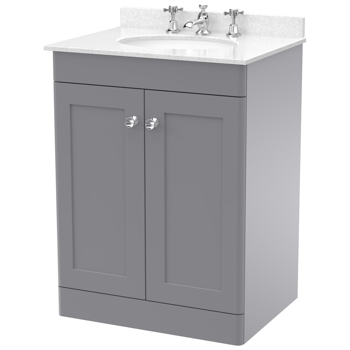 600 F/S 2-Door Unit & Marble Top 3TH