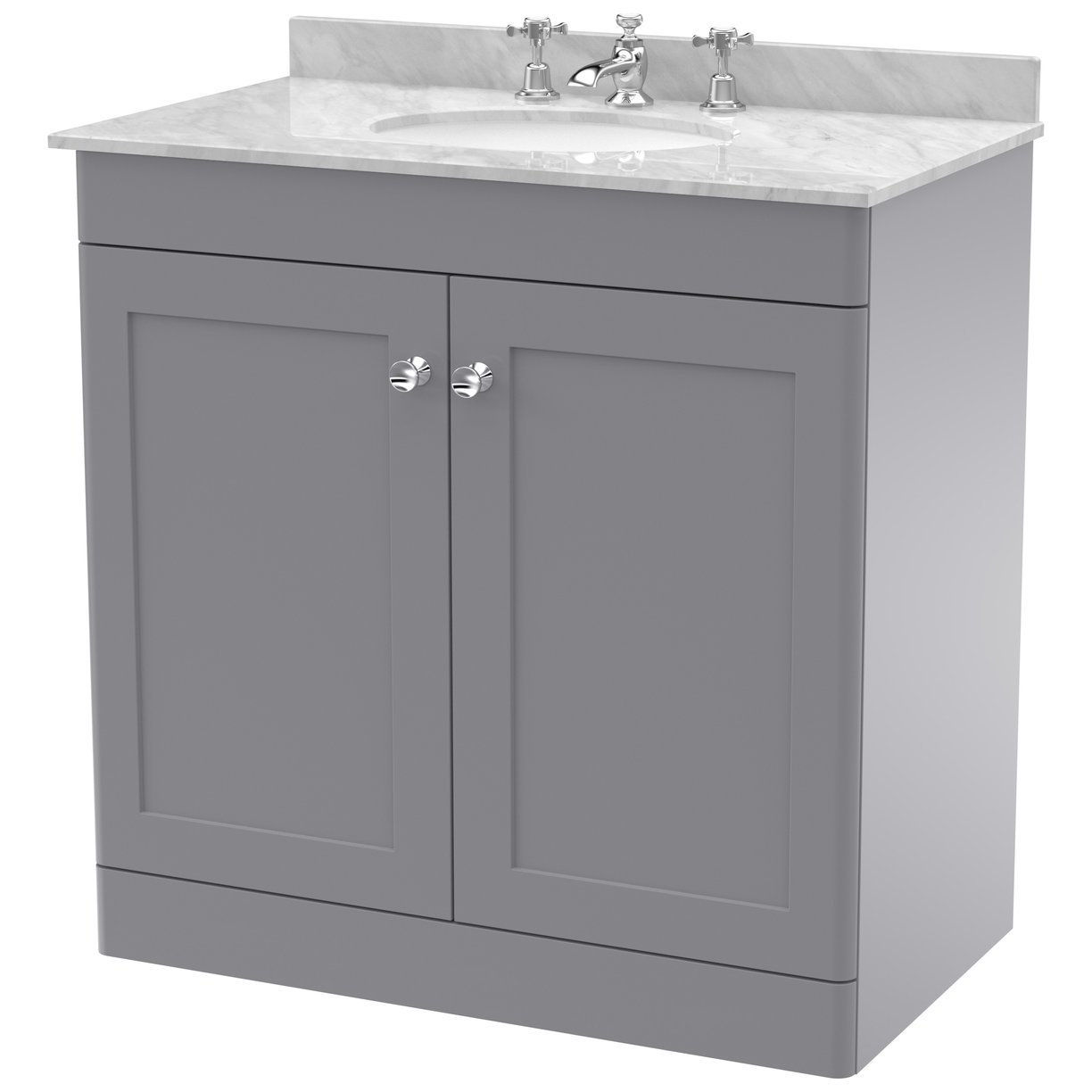800 F/S 2-Door Unit & Marble Top 3TH
