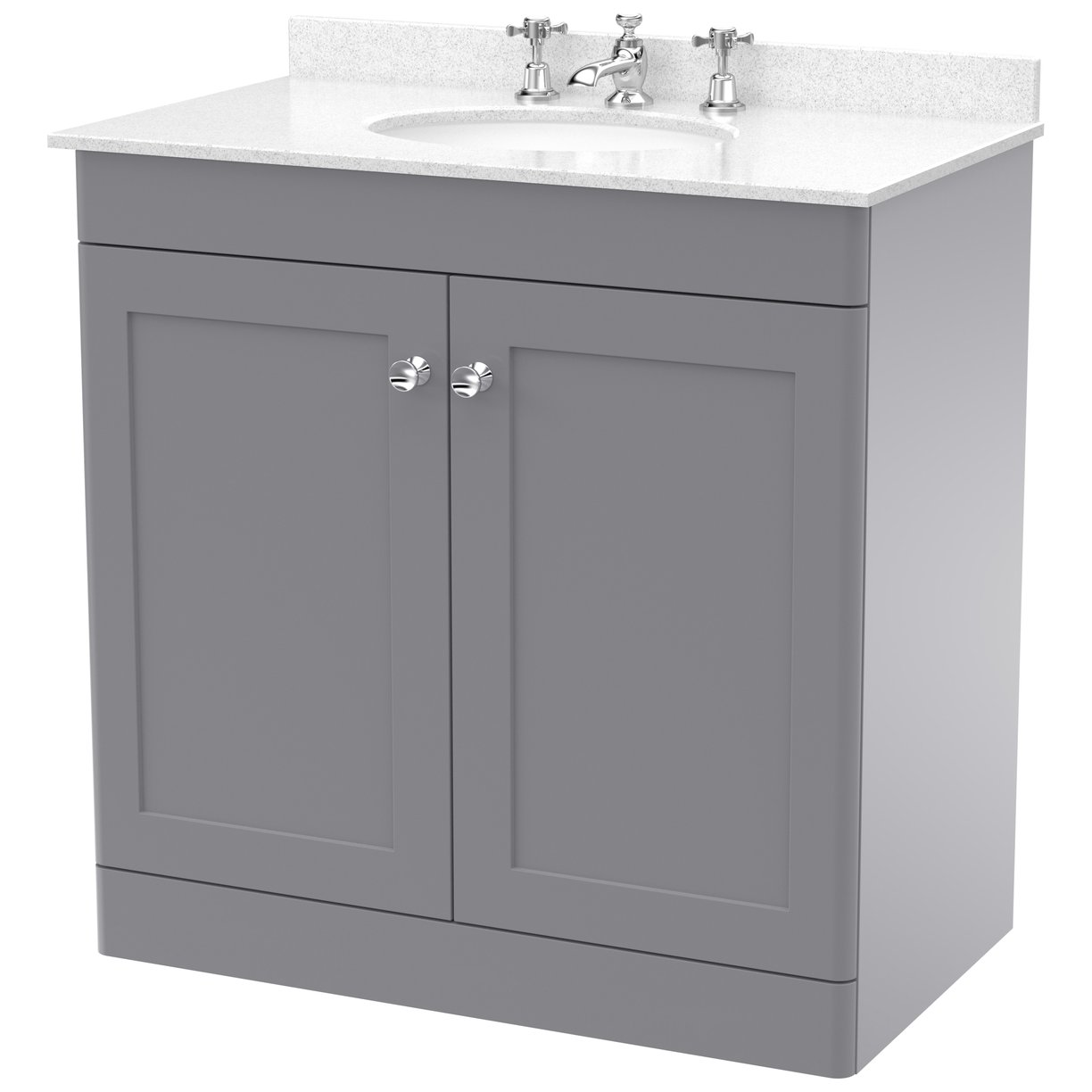800 F/S 2-Door Unit & Marble Top 3TH