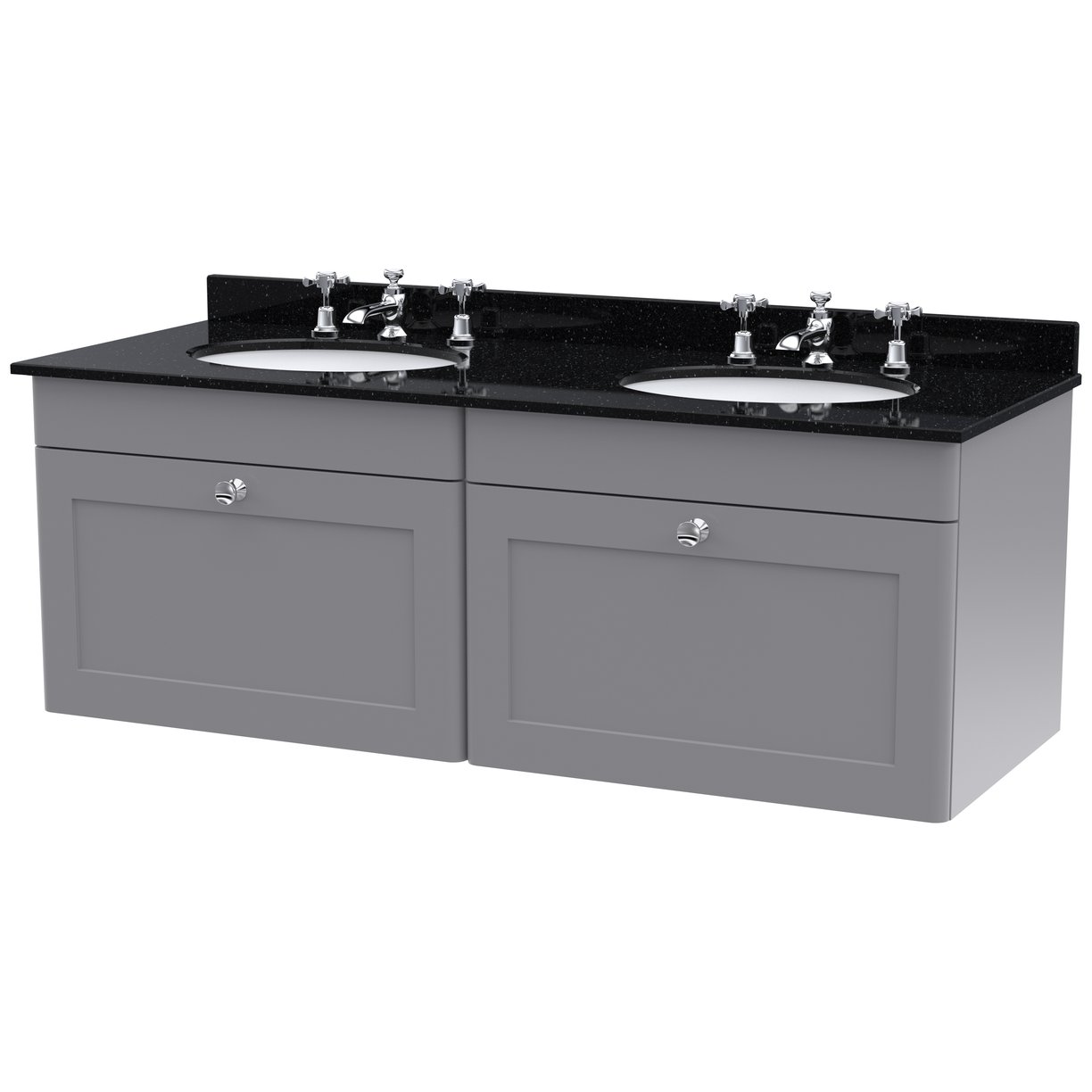 1200 W/H 2-Drawer Unit & Marble Top