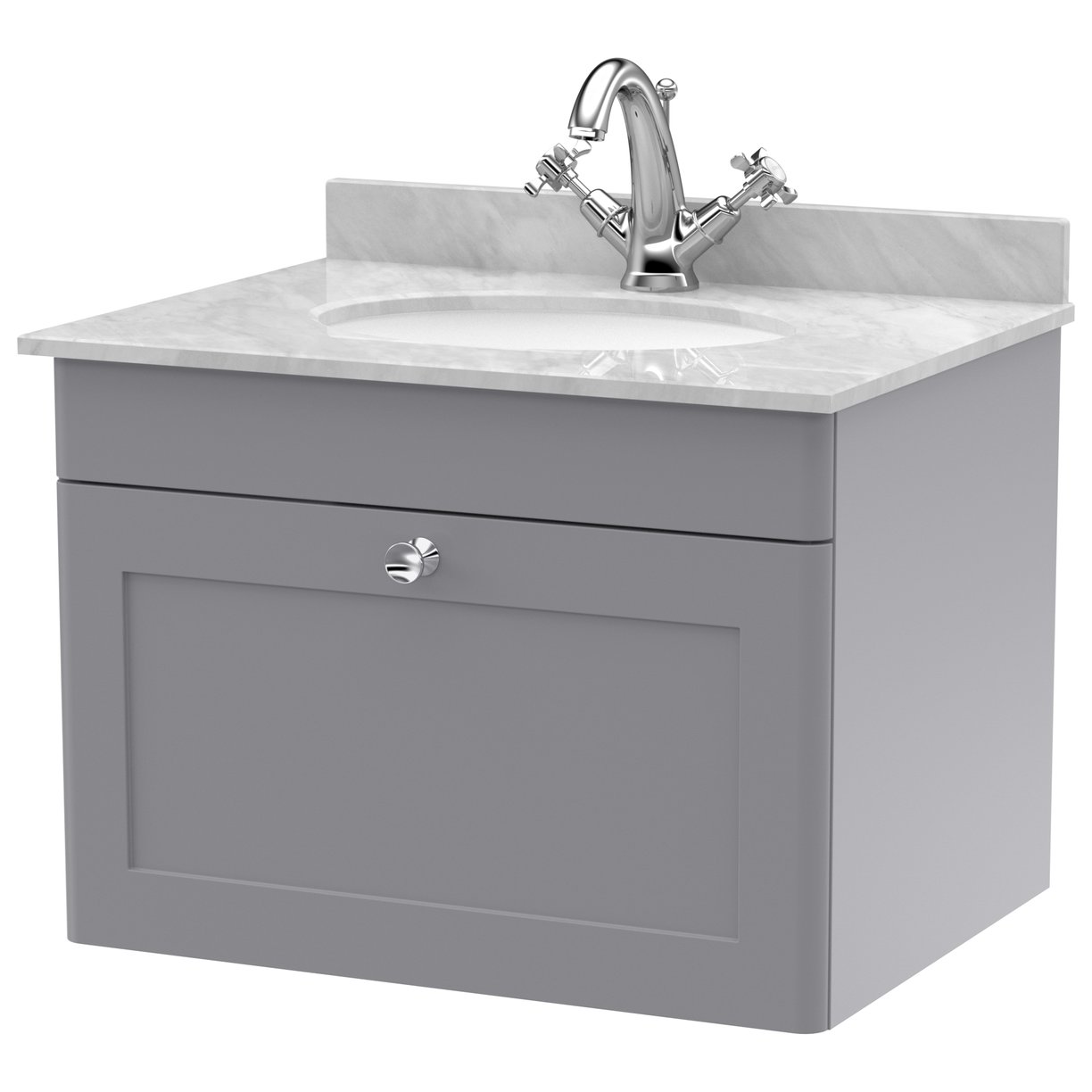 600 W/H 1-Drawer Unit & Marble Top 1TH