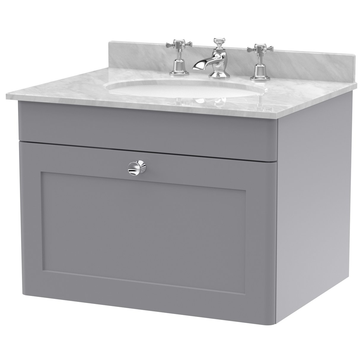 600 W/H 1-Drawer Unit & Marble Top 3TH