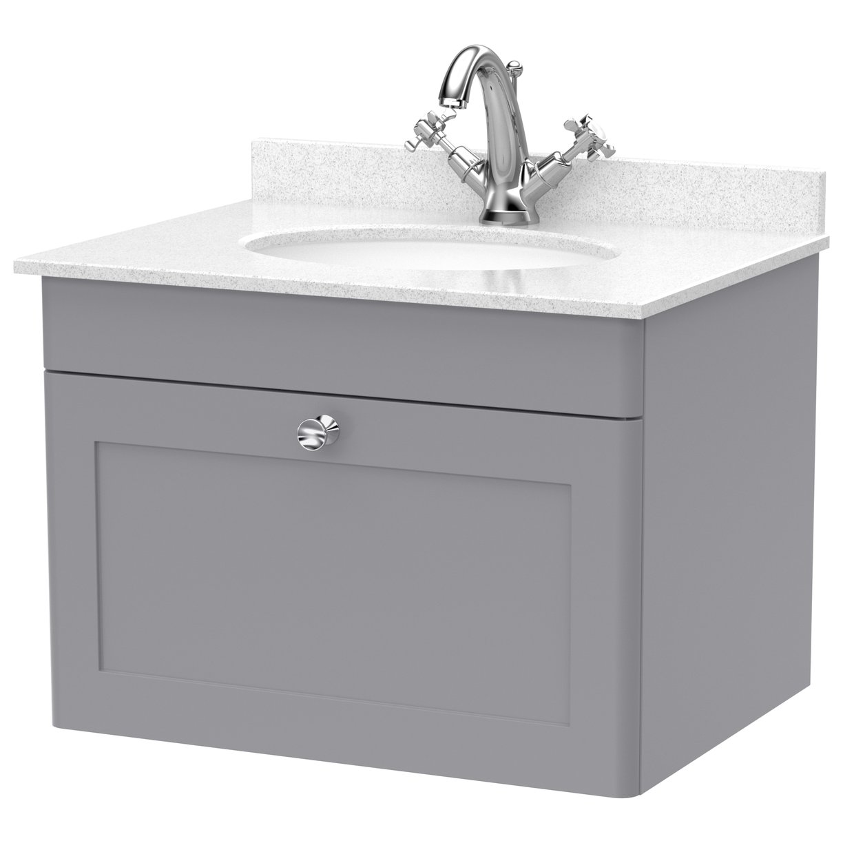 600 W/H 1-Drawer Unit & Marble Top 1TH