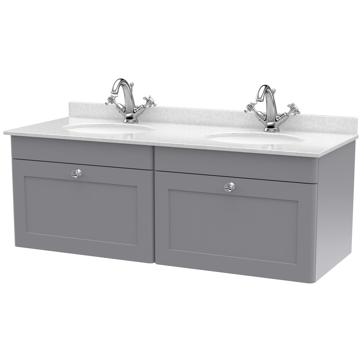 1200 W/H 2-Drawer Unit & Marble Top