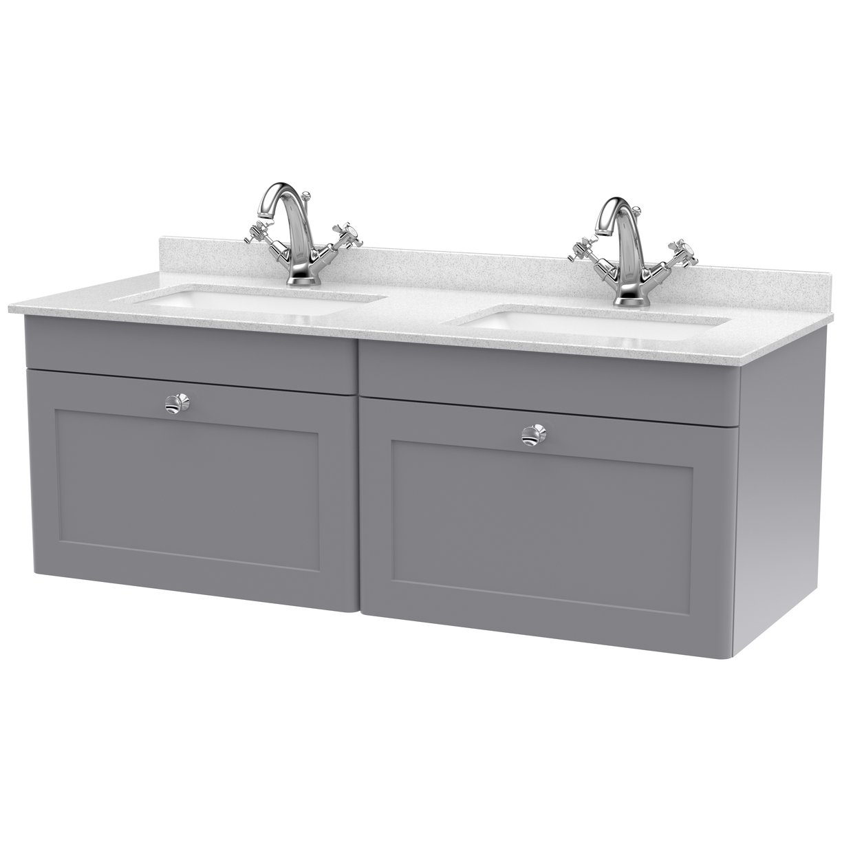 1200 W/H 2-Drawer Unit & Marble Top