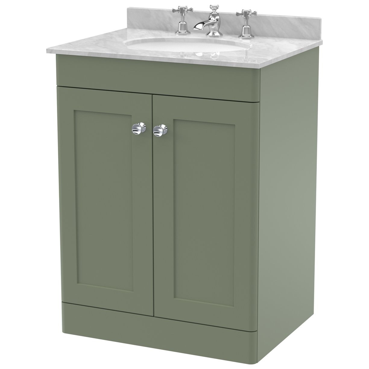 600 F/S 2-Door Unit & Marble Top 3TH