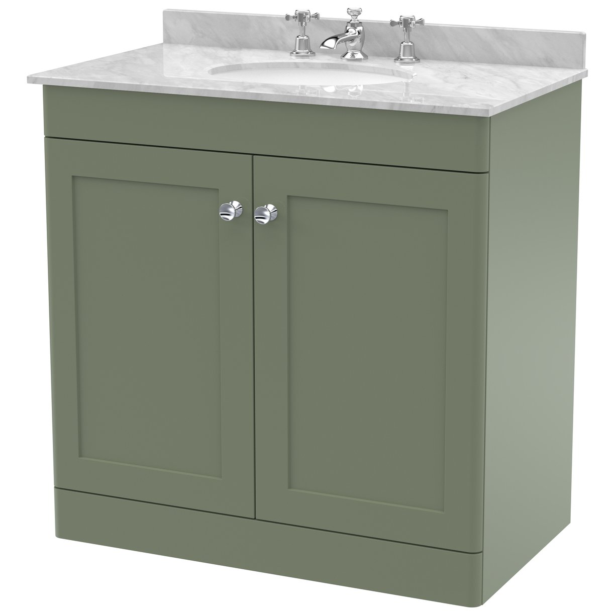 800 F/S 2-Door Unit & Marble Top 3TH