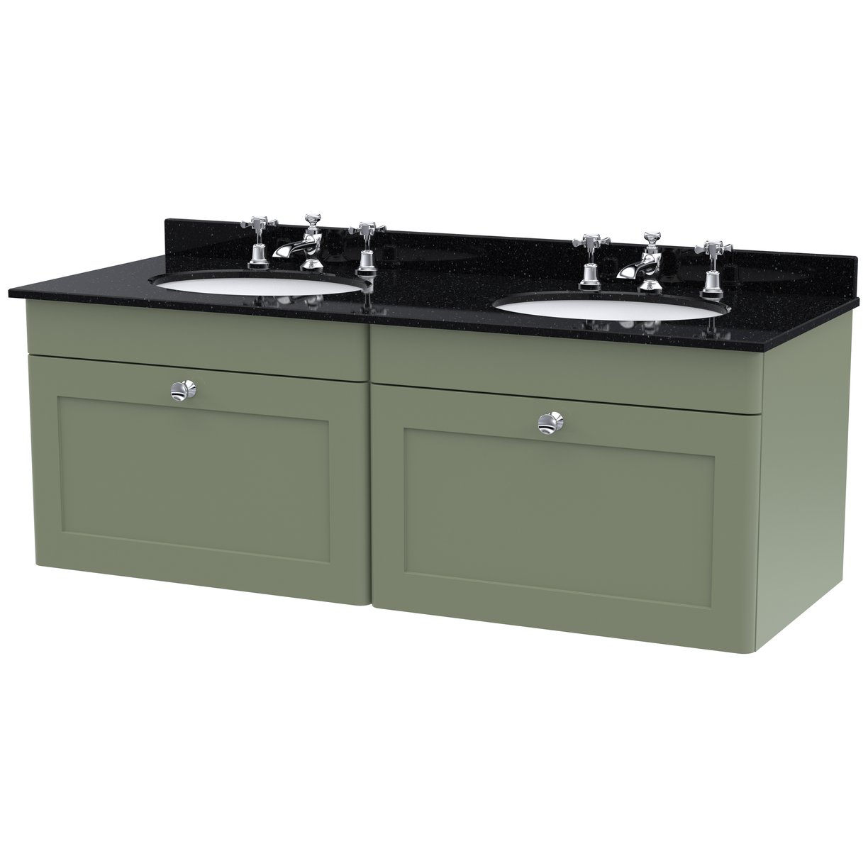 1200 W/H 2-Drawer Unit & Marble Top