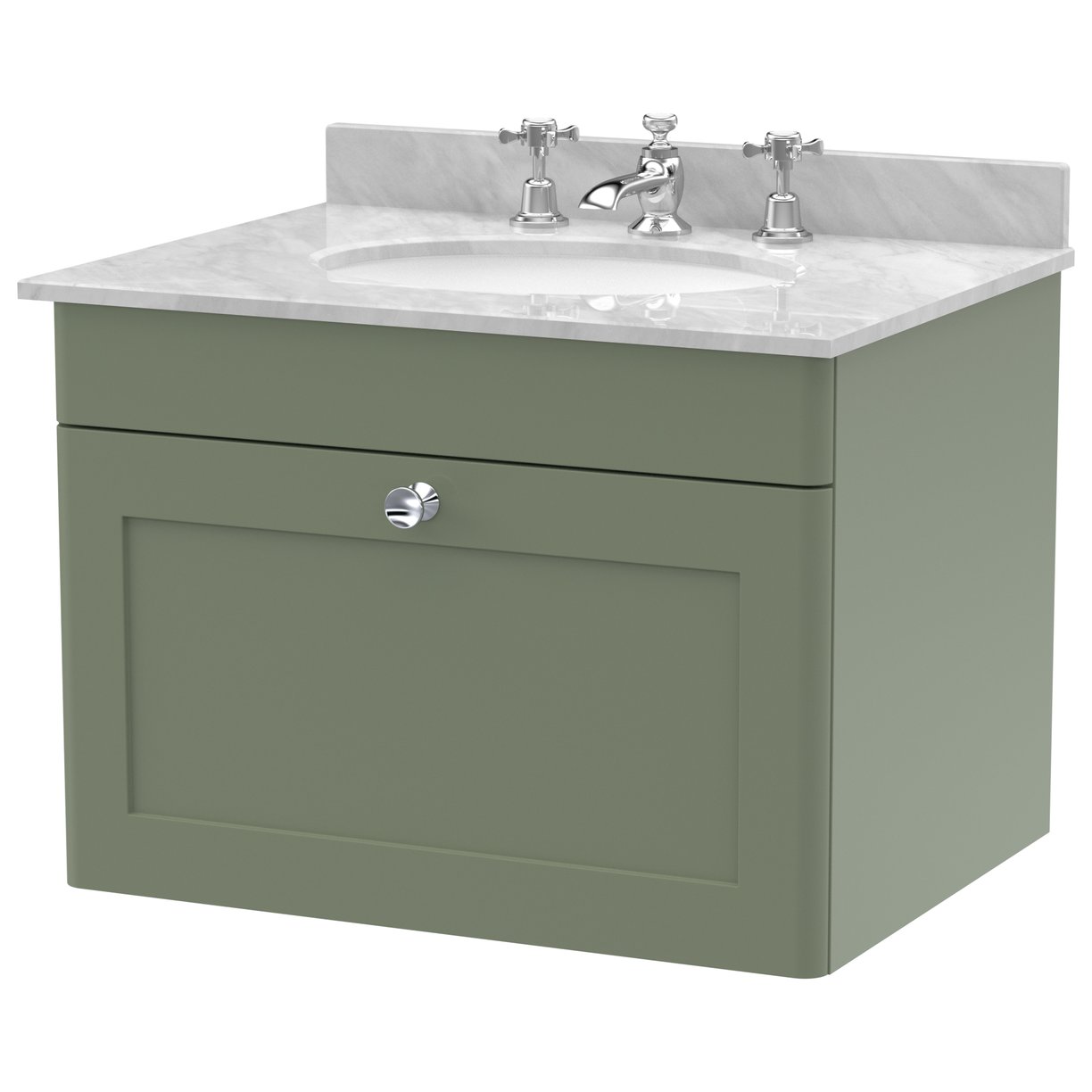 600 W/H 1-Drawer Unit & Marble Top 3TH