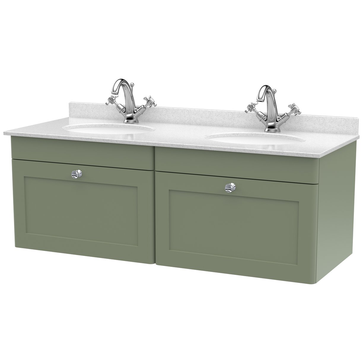 1200 W/H 2-Drawer Unit & Marble Top