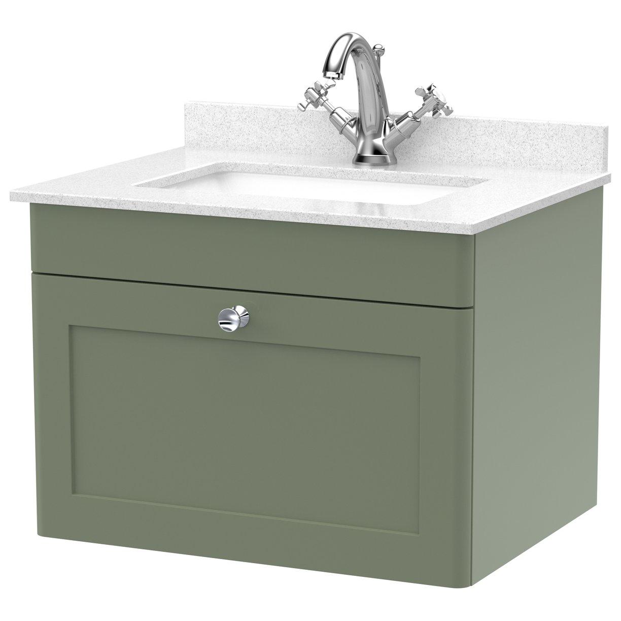 600 W/H 1-Drawer Unit & Marble Top 1TH