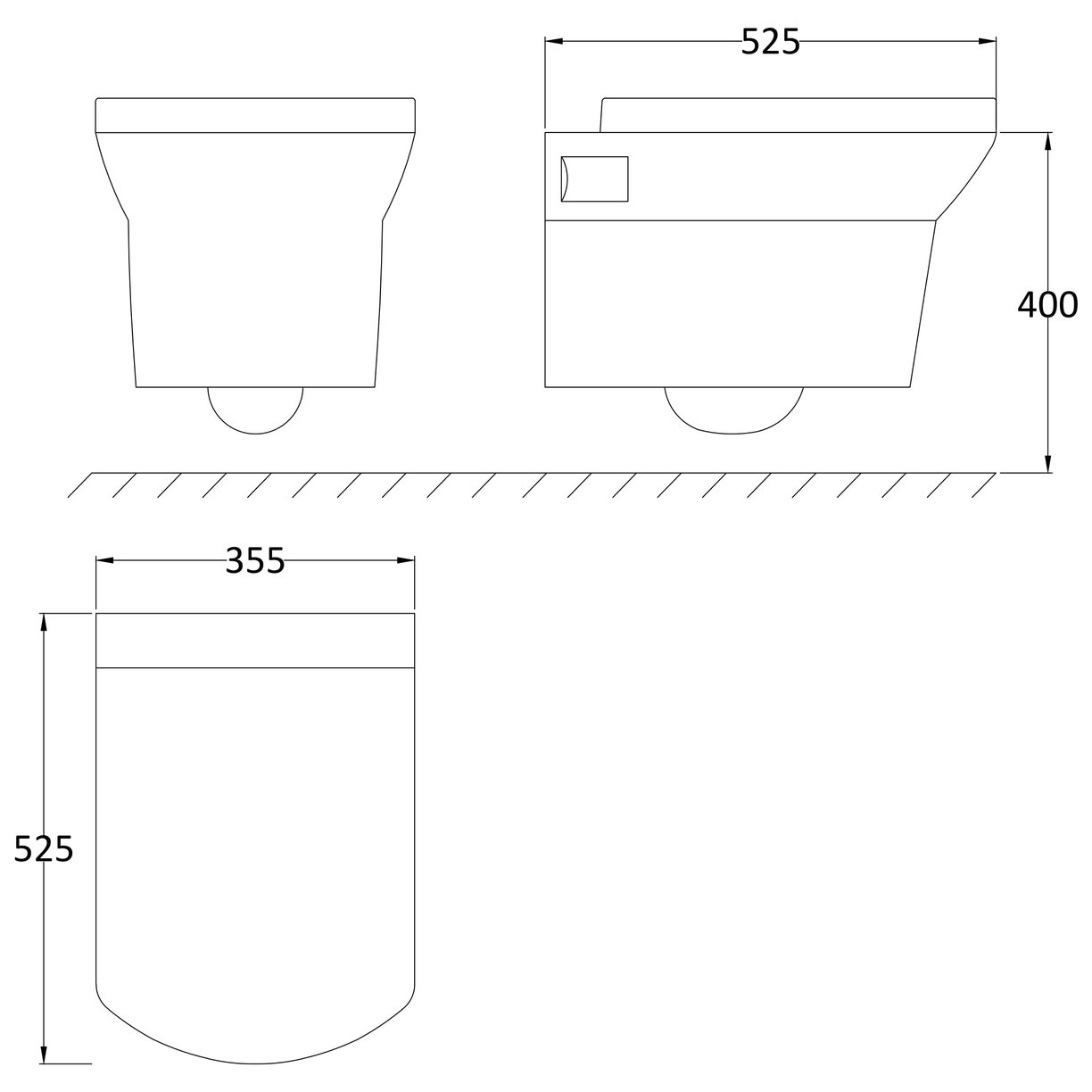 Maya W/H Pan & S/C Seat - White