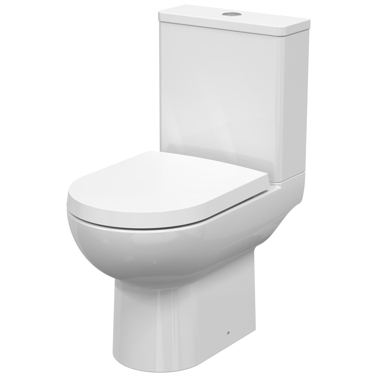 Compact Pan & Cistern - White