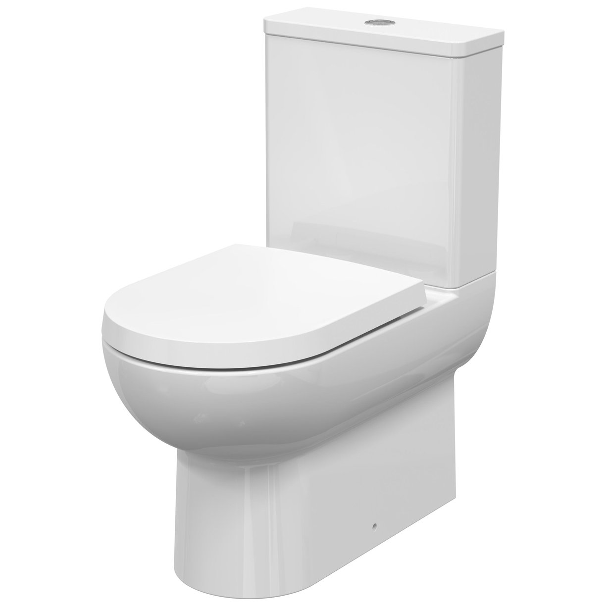 Flush to Wall Pan & Cistern - White